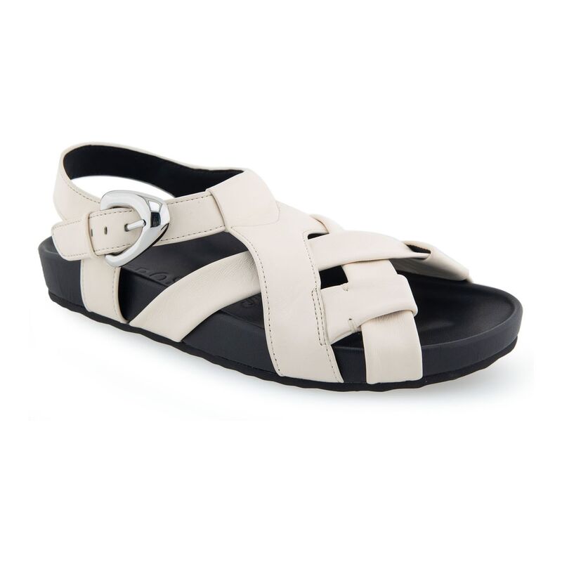 エアロソールズ レディース シューズ サンダル レザー Aerosoles Leon Women's Leather Fisherman Sandals Eggnog Leather