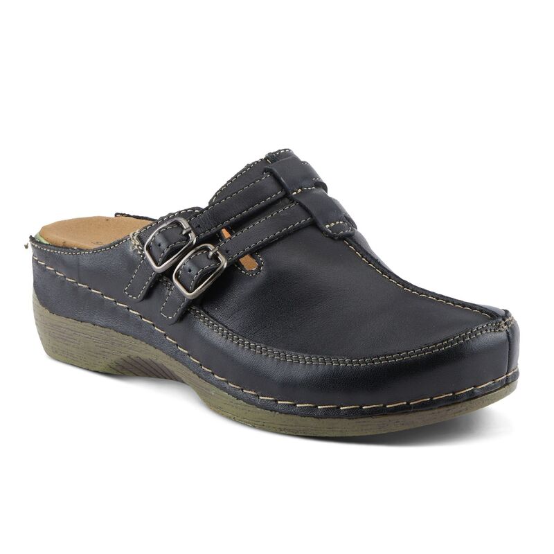 スプリングステップ レディース シューズ サンダル レザー Spring Step Happy Women's Leather Clogs Black ブラック