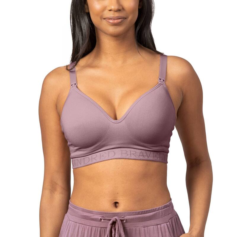 キンドリッド ブレイブリー レディース アンダーウェア ブラジャー プラスサイズ Plusize Kindred Bravely Signature Sublime Contour Hands-Free Pumping & Nursing Bra Purple パープル