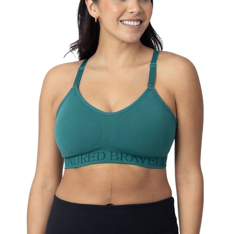 キンドリッド ブレイブリー レディース アンダーウェア ブラジャー Women's Kindred Bravely Sublime Hands-Free Pumping & Nursing Sports Bra Blue ブルー