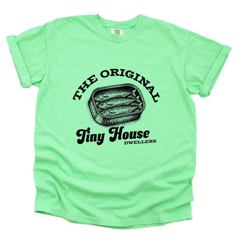 Simply Sage Market レディース トップス ティーシャツ Simply Sage Market Original Tiny House Dwellers Garment Dyed Tee Reef サルヴィア Tシャツ・カットソー-レディースファッション-トップス