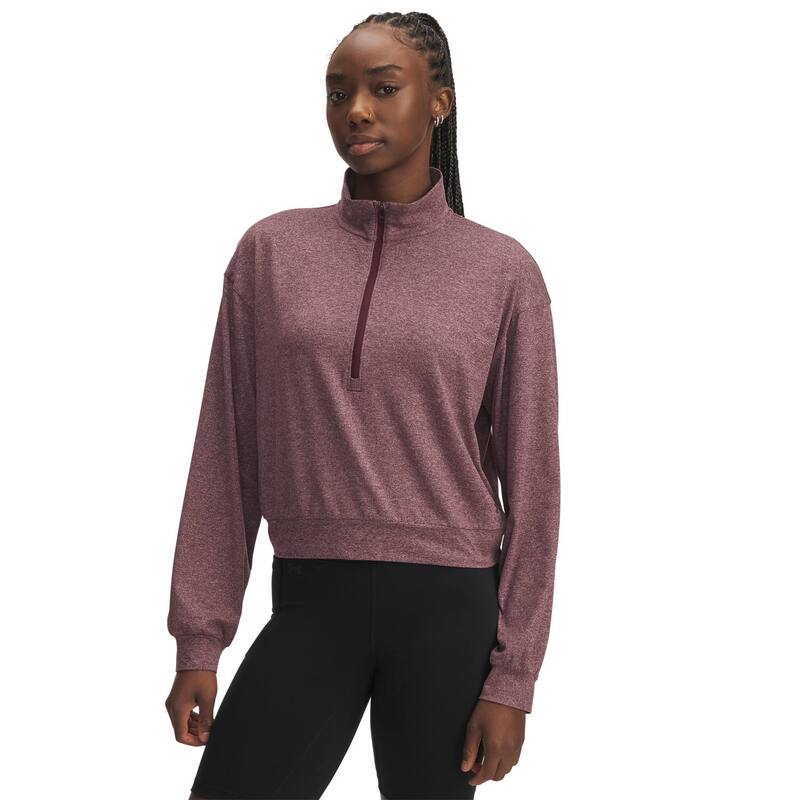 アンダーアーマー レディース アウター 上衣・上衣 Women\u0027s Under Armour Motion Lounge Zip Top Dark Maroon マルーン