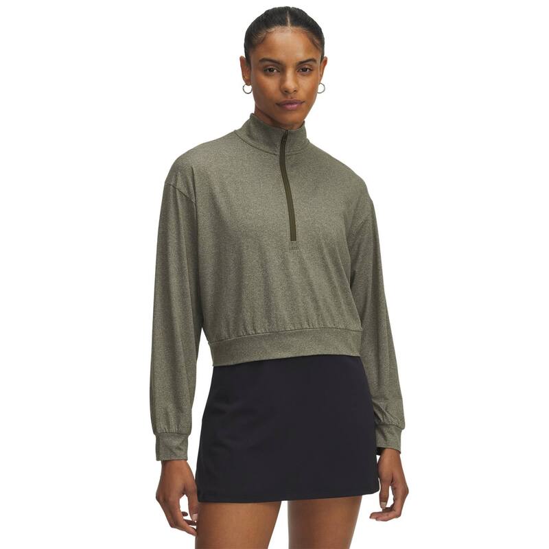 アンダーアーマー レディース アウター 上衣・上衣 Women\u0027s Under Armour Motion Lounge Zip Top Expedition Green 緑であること