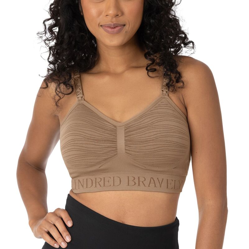 キンドリッド ブレイブリー レディース アンダーウェア ブラジャー プラスサイズ マタニティ Maternity Plusize Kindred Bravely Sublime Hands-Free Pumping Nursing Bra Brown ブラウン
