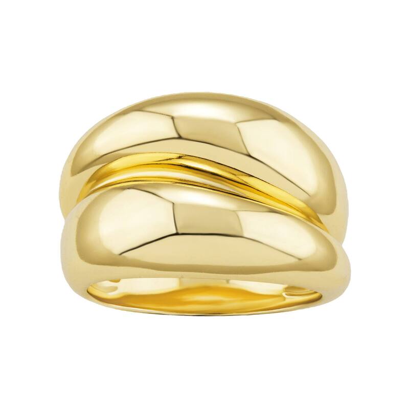 プリムローズ レディース アクセサリー リング PRIMROSE Polishedouble Wide Band Ringold Tone ゴールド