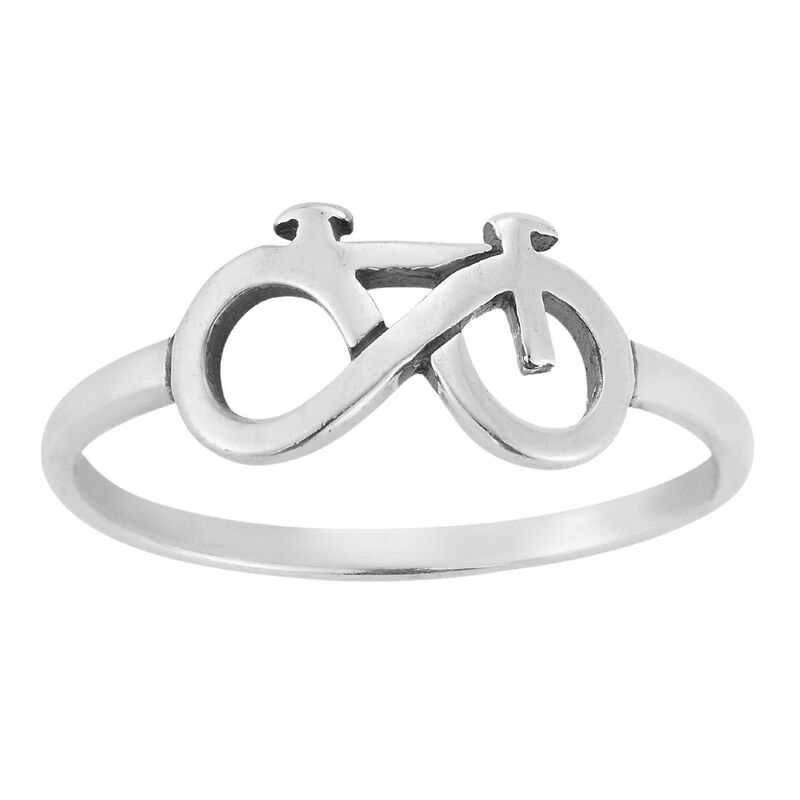 Sunkissed Sterling レディース アクセサリー リング Sunkissed Sterling Silver Bicycle Ring Silver Tone シルバー