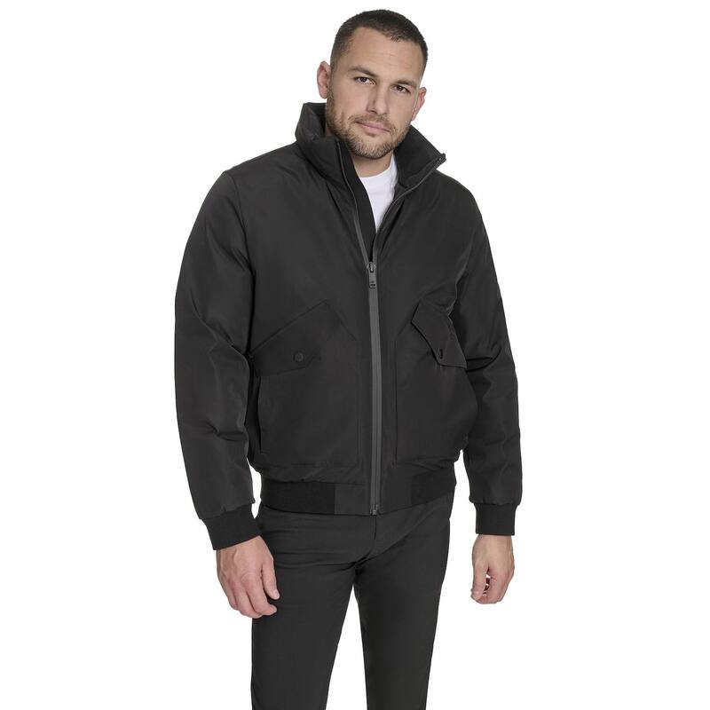 ドッカーズ メンズ アウター ジャケット・ブルゾン Men's Dockerstand Collar Performance Bomber Jacket Black ブラック