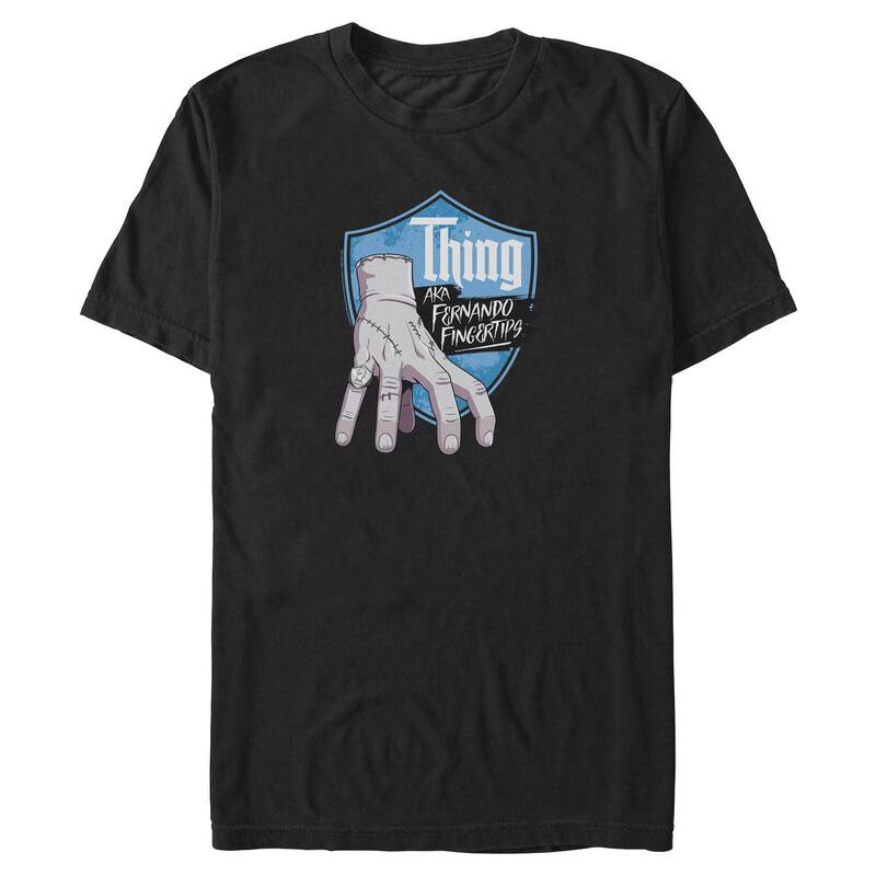 アニメキャラクター メンズ トップス Tシャツ トール グラフィック Licensed Character Big & Tall Thing Badge Graphic Tee Black ブラック