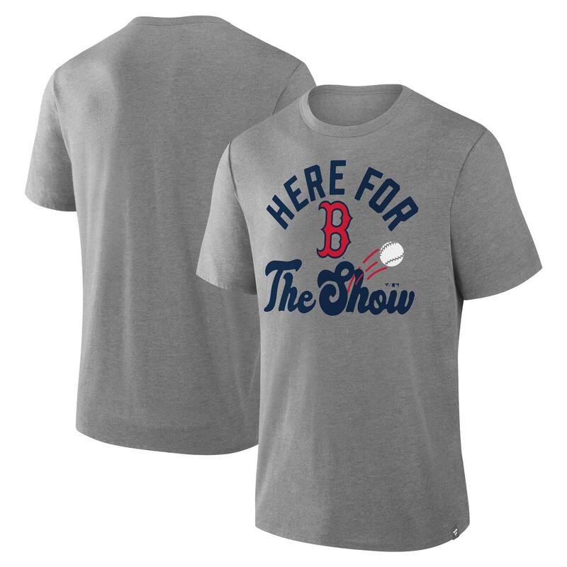 ファナティクス メンズ トップス Tシャツ Men's Fanatics Heather Gray Boston Red Sox Nostalgia Tri-Blend T-Shirt Rsx Grey グレー