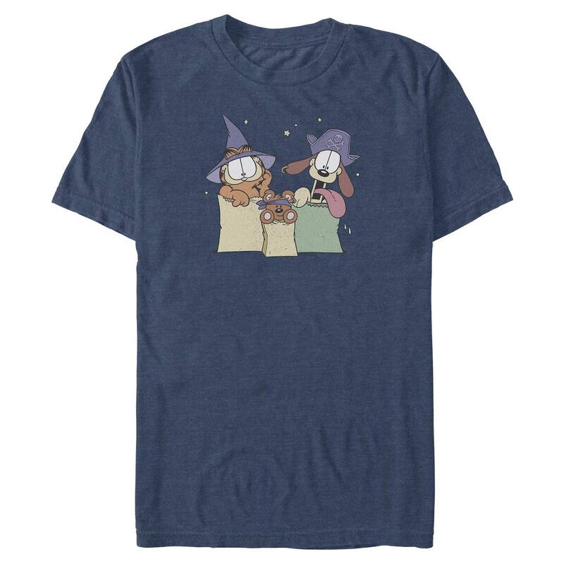 アニメキャラクター メンズ トップス Tシャツ トール グラフィック Licensed Character Big & Tall Garfield & Friends Graphic Tee Navy Heather ヘザー