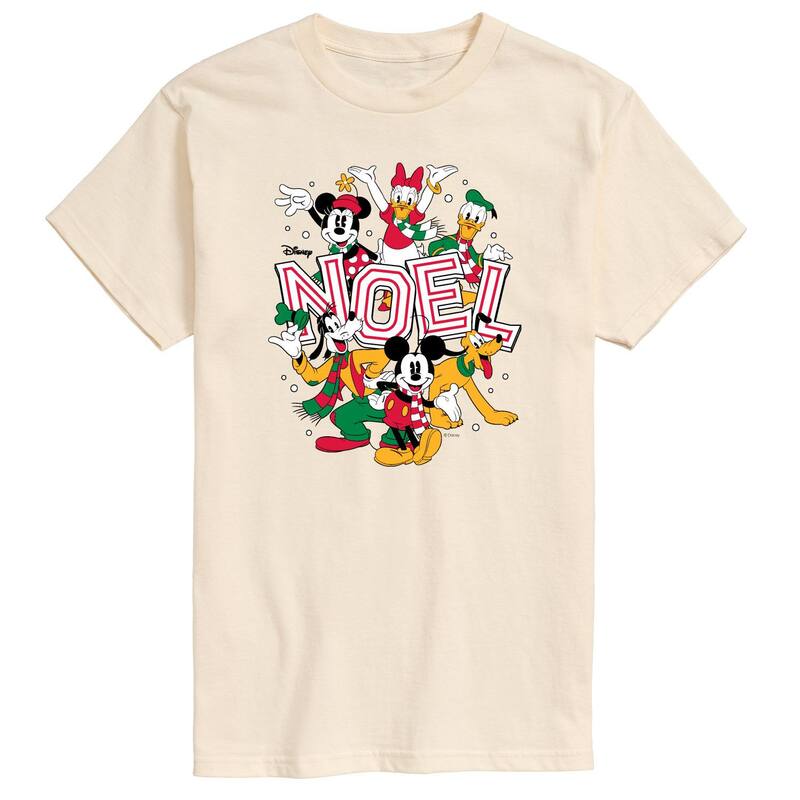 アニメキャラクター メンズ トップス Tシャツ トール グラフィック Licensed Character Big & Tall Disney Mickey & Friends Noel Graphic Tee Cream クリーム