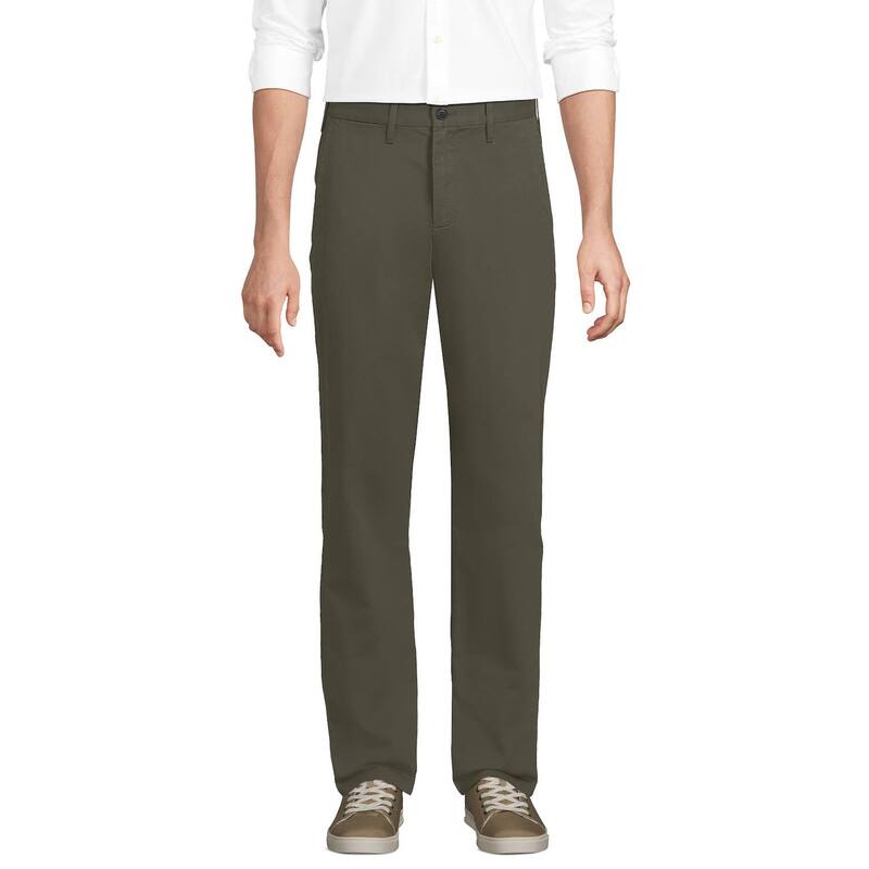 ランズエンド メンズ ボトムス カジュアルパンツ Men's Lands' End Classic Fit Chino Pants Forest Moss フォレスト