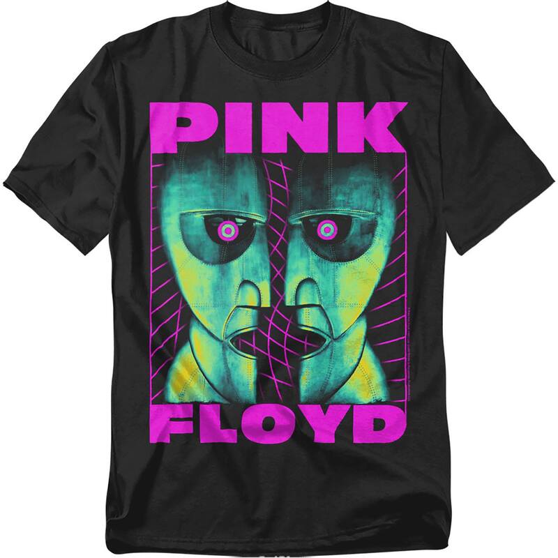 アニメキャラクター メンズ トップス Tシャツ トール グラフィック Licensed Character Big & Tall Pink Floyd Neon Division Bell Graphic Tee Black ブラック