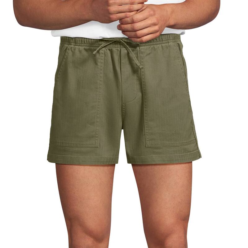 ランズエンド メンズ ボトムス ハーフパンツ・ショーツ ショートパンツ Men's Lands' End Fatigue Shorts River Stone Green グリーン