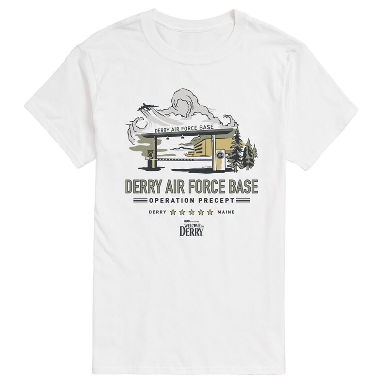 アニメキャラクター メンズ トップス Tシャツ トール グラフィック Licensed Character Big & Tall IT: Welcome To Derry Air Force Base Graphic Tee White ホワイト