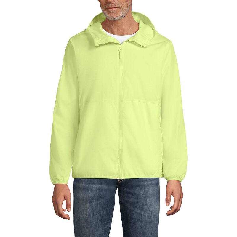 ランズ挙げ句のはて メンズ アウター 上衣・上衣 Men\u0027s Lands\u0027 End UPF 50 Windbreaker Jacket Limoncello Yellow 黄色