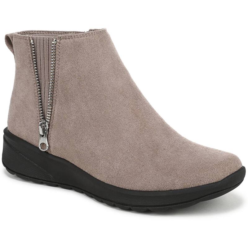 ライフストライド レディース シューズ ブーツ・レインブーツ アンクル LifeStride Gage Women's Zip Ankle Boots Latte Brown ブラウン｜ReVida 店