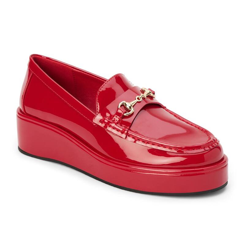マチス レディース シューズ スリッポン・ローファー Coconuts by Matisse Kimbra Women'slip-On Loafers Red Patent レッド
