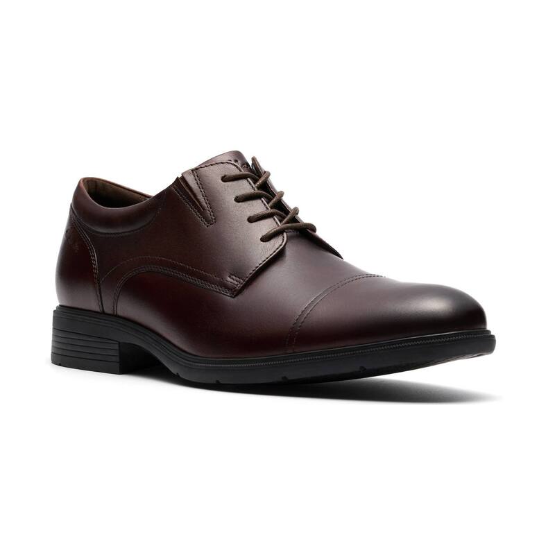 クラークス メンズ シューズ オックスフォード キャップ レザー Clarksteadwell Cap Men's Leather Dresshoes Mahogany Leather