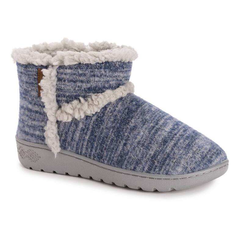 ムクルクス レディース シューズ サンダル ブーツ MUK LUKS Aubree Women's Bootie Slippers Dark Blue ブルー
