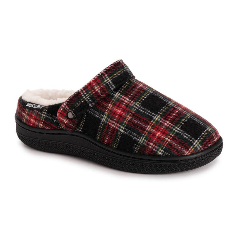ムクルクス レディース シューズ サンダル MUK LUKS Quianna Women's Lucy Clog Slippers Black Tartan ブラック｜ReVida 店