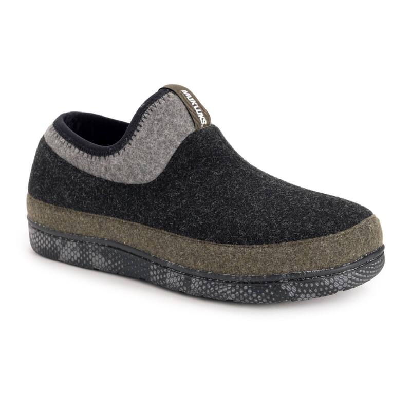 ムクルクス メンズ シューズ サンダル MUK LUKS Bennet Men'slip-On Slippers Black ブラック｜ReVida 店
