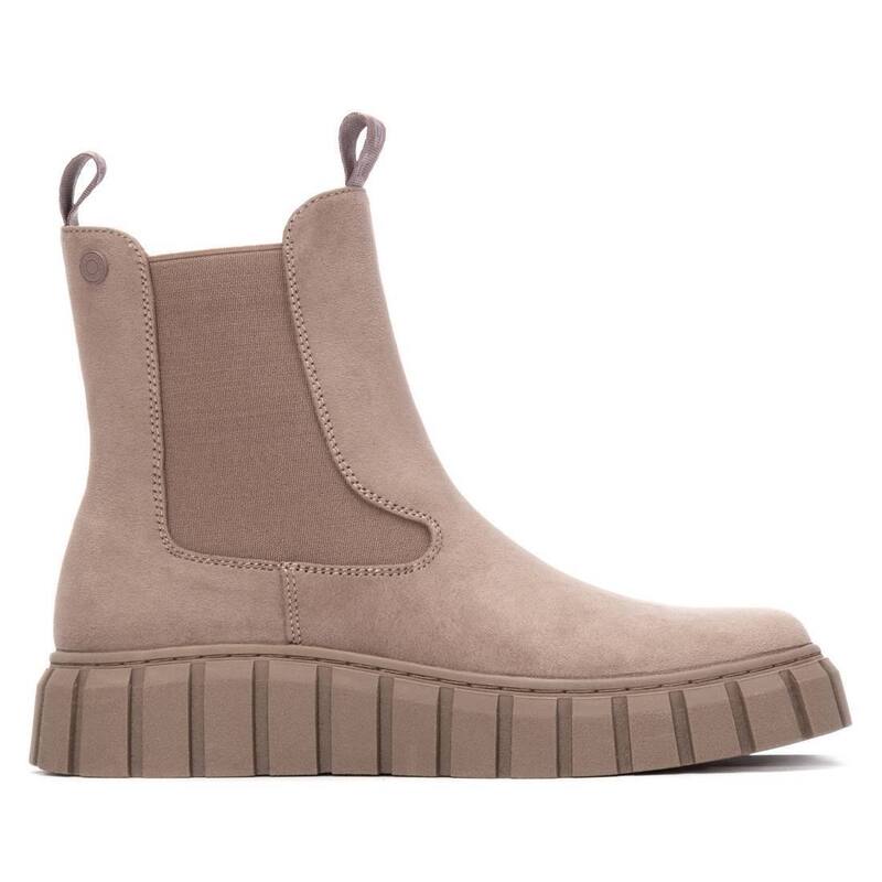 リフレッシュ レディース シューズ ブーツ・レインブーツ スエード チェルシー Refresh Women's Comfort Chelsea Suede Booties 173088 Taupe トープ