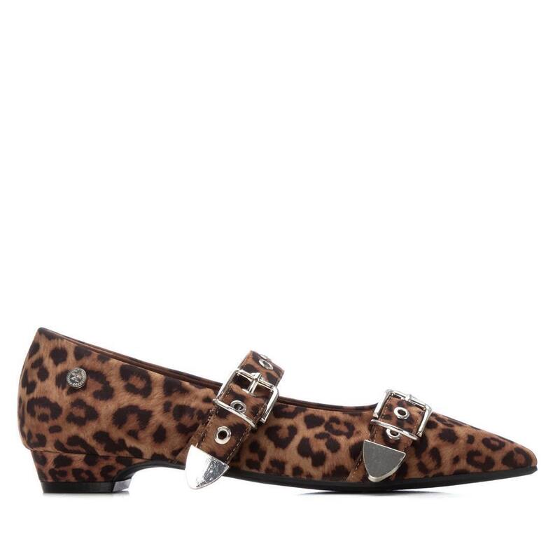 キシタイ レディース シューズ サンダル XTI Women's Pointed Toe Mary Jane Ballet Flats 144266 Multicolor マルチカラー