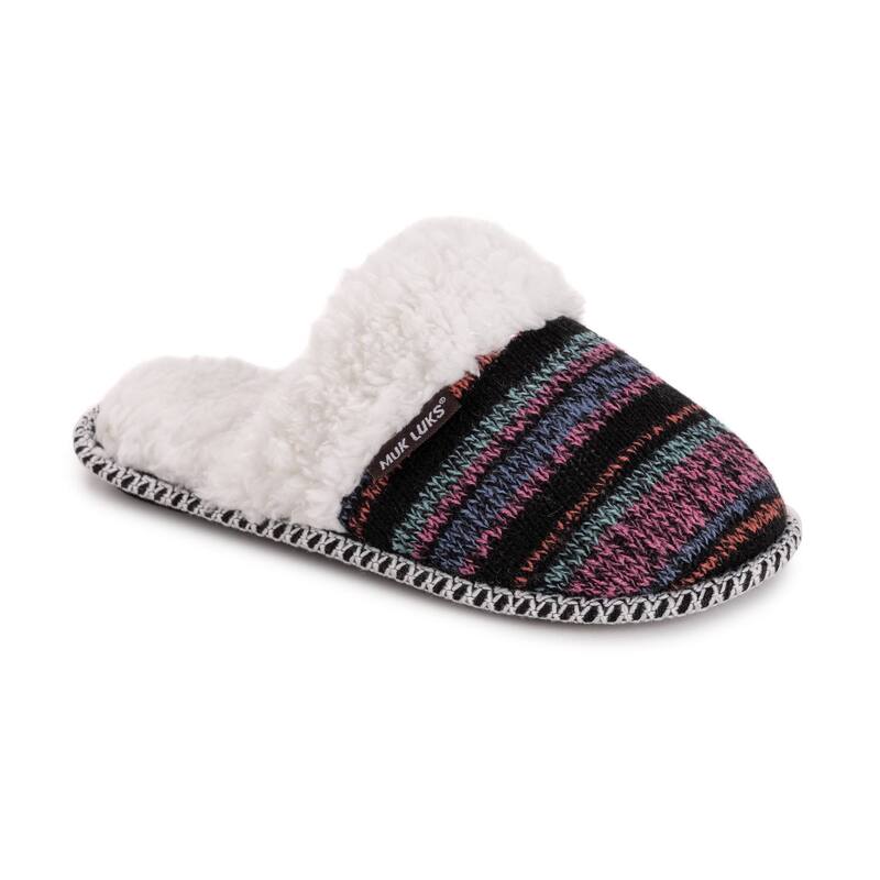 ムクルクス レディース シューズ サンダル MUK LUKS Frida Women'scuff Slipperstripes ストライプ