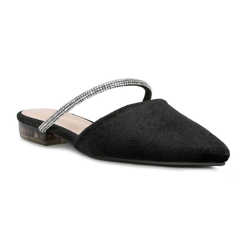 ロンドンラグ レディース シューズ サンダル London Rag Laren Diamante Women's Mules Black ブラック