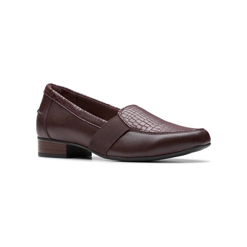 クラークス レディース シューズ スリッポン・ローファー なめし革 Clarks Juliet Beat Women\u0027s Leather Slip-On Loafers Merlot Leather レディース靴-ローファー-靴