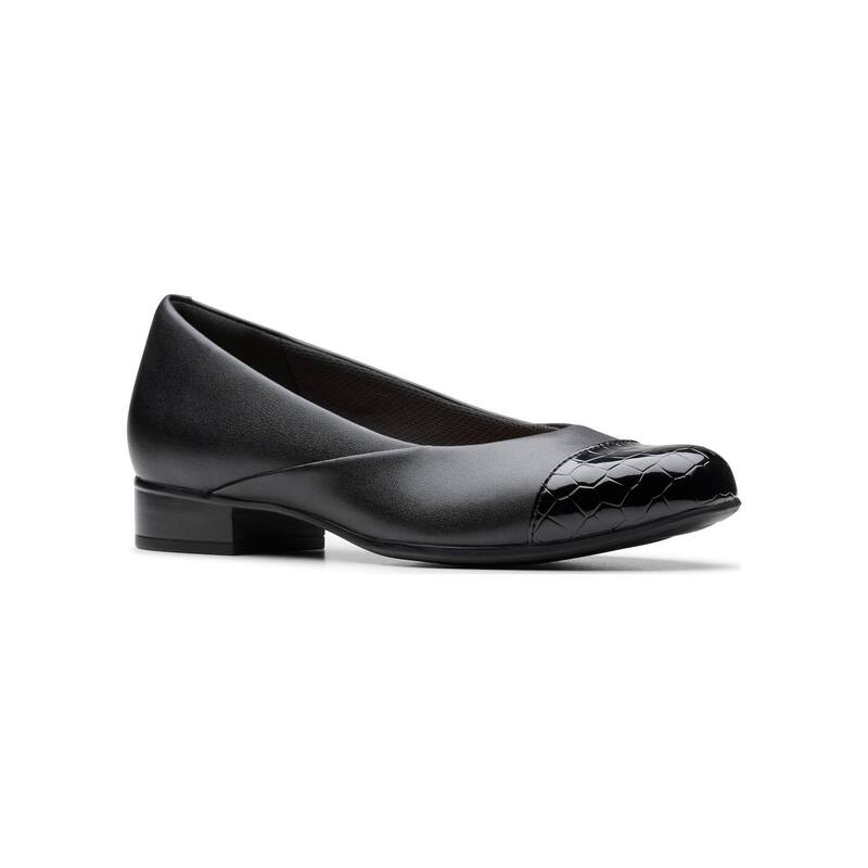 クラークス レディース シューズ スリッポン・ローファー レザー Clarks Juliet Rise Women's Leather Slip-On Casual Shoes Black Leather ブラック