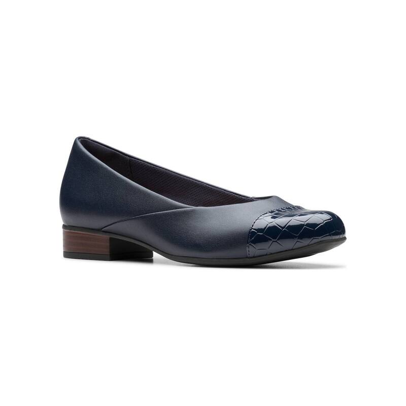 クラークス レディース シューズ スリッポン・ローファー レザー Clarks Juliet Rise Women's Leather Slip-On Casual Shoes Navy Leather ネイビー 18,115円