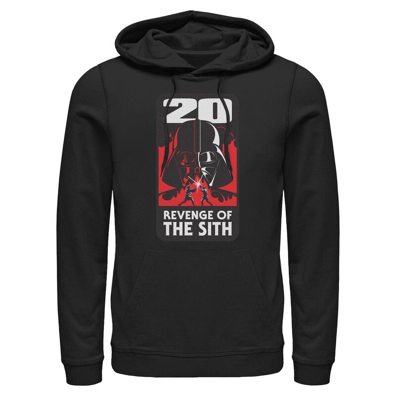 はやりっ児 ウォーズ メンズ トップス プルオーバー パーカー グラフィック Men\u0027star Wars Darth Vaderevenge Of The Sith 20th Anniversary Graphic Hoodie Black 黒いこと