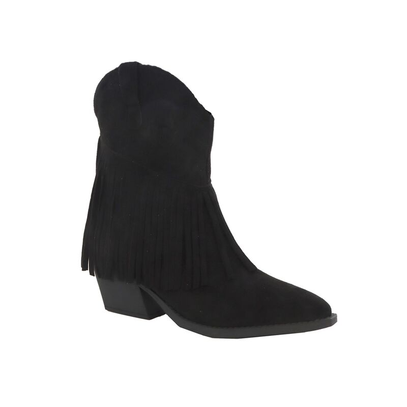 ヨキ レディース シューズ ブーツ・レインブーツ フリンジ Yoki Gayle-69 Women\u0027s Fringe Western Booties Black 黒いこと