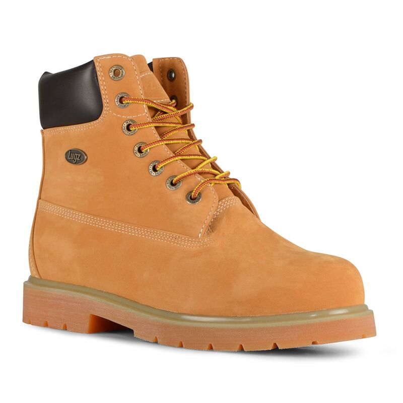 ラグズ メンズ シューズ ブーツ・レインブーツ Tシャツ Lugz Drifter Men'steel Toe Work Boots Golden Wheat|ReVida 店