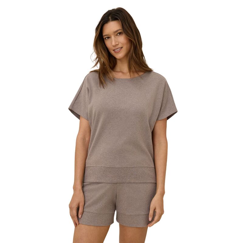 パクト レディース トップス Tシャツ コットン Pact Airplane Dolman Top Made With Organicotton Deep Taupe Heather ヘザー