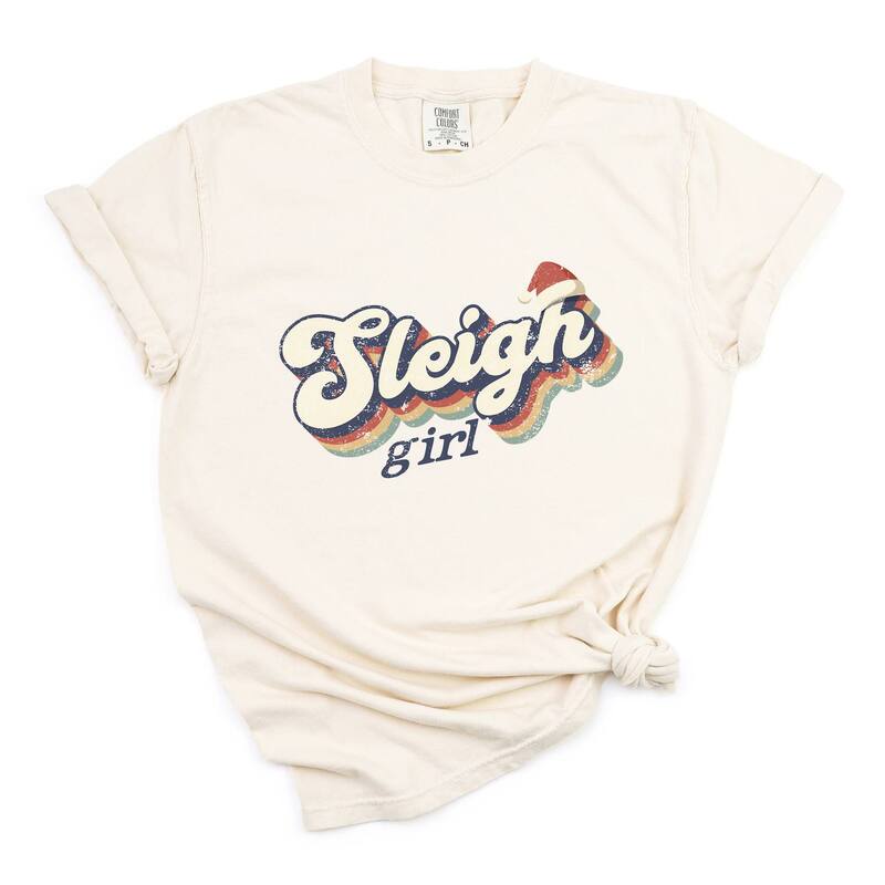 Simply Sage Market レディース トップス ティーシャツ Simply Sage Market Sleigh Girl Retro Distressed - Garment Dyed Tee Ivory 象牙色 トップス-Tシャツ・カットソー-レディースファッション
