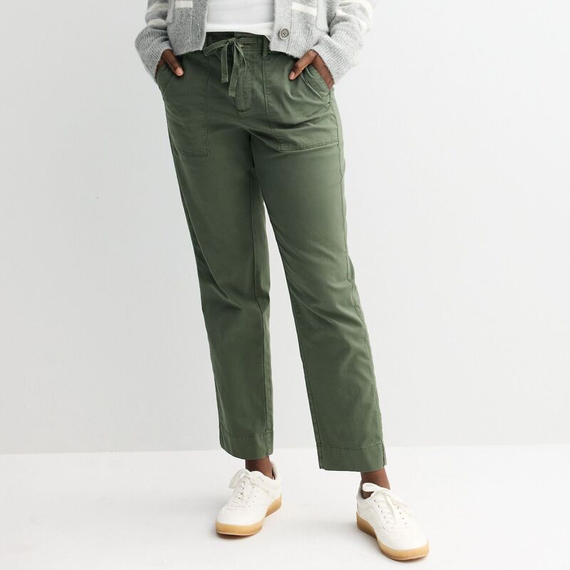 ソノマ レディース ボトムス カジュアルパンツ Women'sonoma Goods For Life Utility Straight-Leg Pants Maile Green グリーン