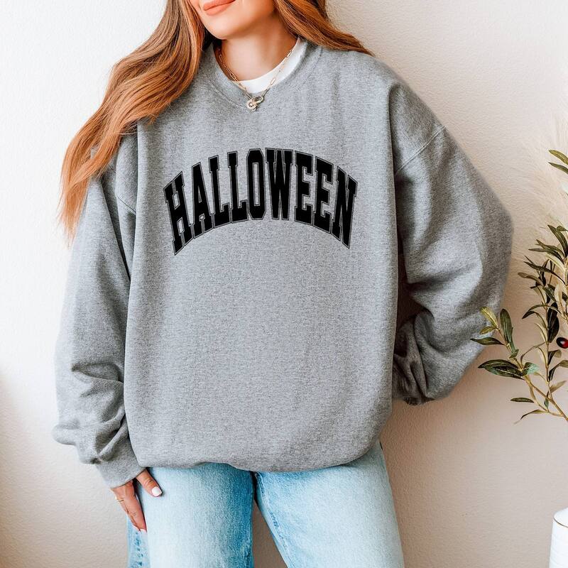 Simply Sage Market レディース トップス Tシャツ スウェット Simply Sage Market Varsity Halloween Sweatshirt Graphite グラファイト
