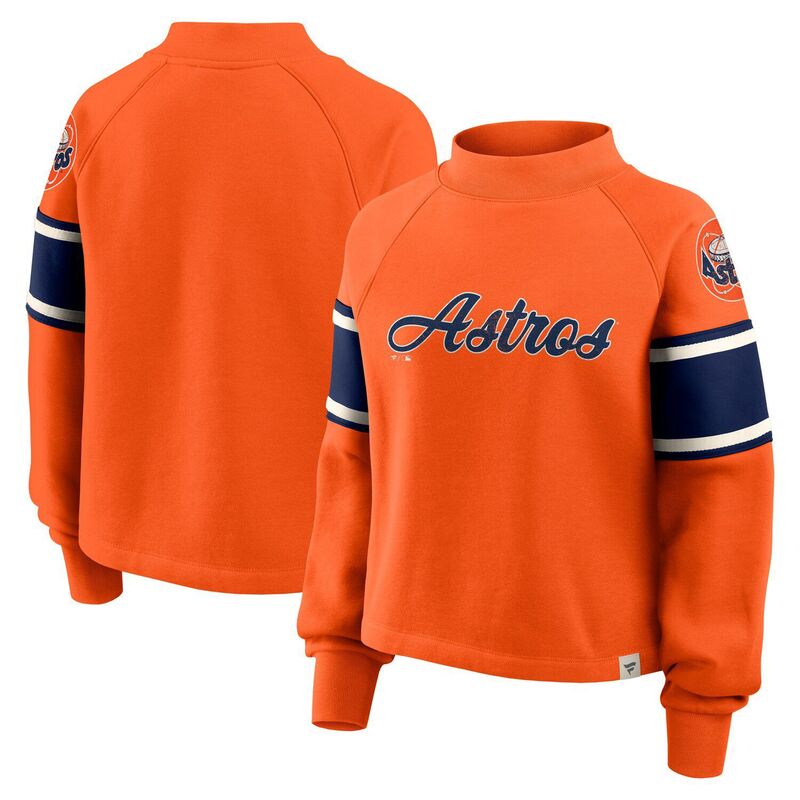 ファナティクス レディース トップス Tシャツ スウェット Women's Fanatics Orange Houston Astros Oversized Tossweep Raglan Pullover Sweatshirt Ast Orange オレンジ