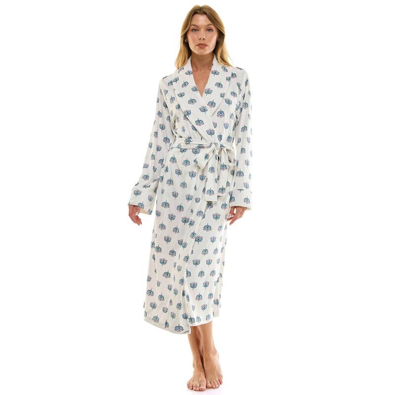クロフト＆バロー レディース アンダーウェア ナイトウェア Women's Croft & Barrow Velour Shawl Robe Jaipur Nouveau Chill