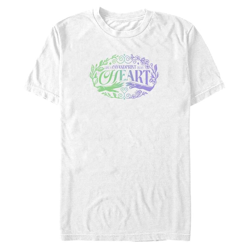 アニメキャラクター メンズ トップス Tシャツ プリントール グラフィック Licensed Character Big & Tall Wicked For Good Handprint On My Heart Graphic Tee White ホワイト