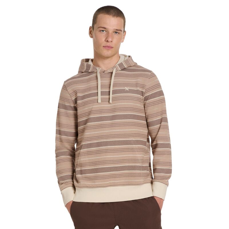 ハーレー メンズ トップス Tシャツ パイル パーカー グラフィック Hurley Anthonyarn-Dyed Stripe Terry Graphic Pullover Hoodie Bristle Cone ストライプ