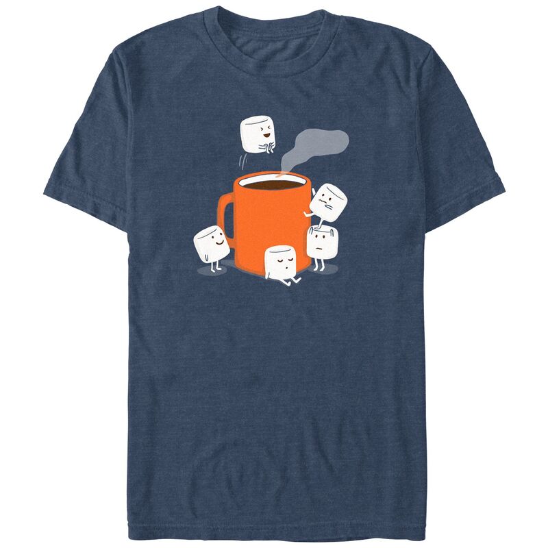 アニメキャラクター メンズ トップス Tシャツ トール グラフィック Licensed Character Big & Tall Hot Chocolate Marshmellow Cannonball Graphic Tee Navy Heather ヘザー
