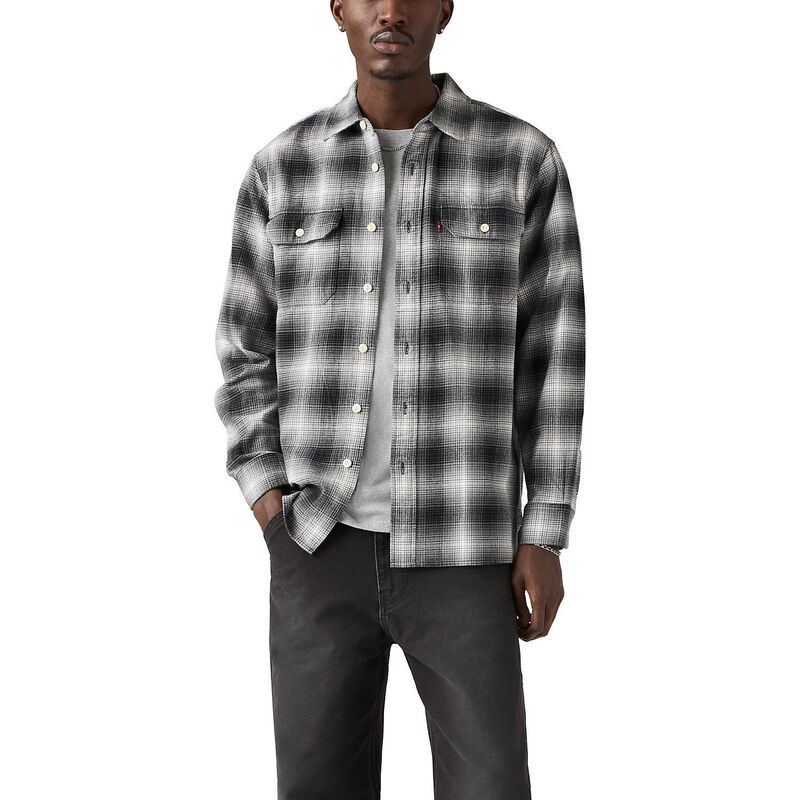 リーバイス メンズ トップス Tシャツ Men Levi Classic Worker Overshirt Smoked Pearl パール