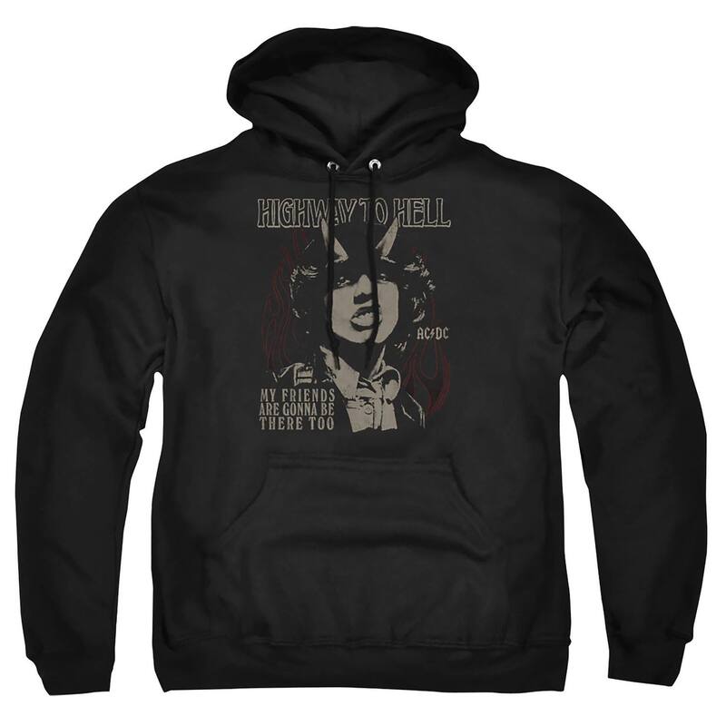 アニメキャラクター メンズ トップス Tシャツ トール パーカー グラフィック Licensed Character Big & Tall ACDC My Friends Graphic Pullover Hoodie Black ブラック｜ReVida 店