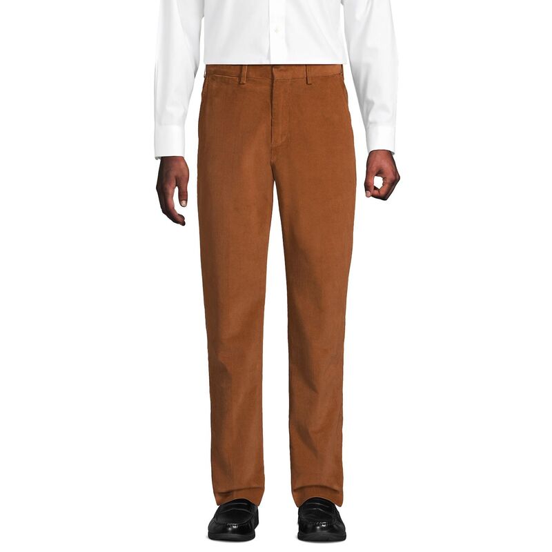 ランズエンド メンズ ボトムス カジュアルパンツ Men's Lands' End Comfort Waistraditional Fit Pants Rich Ginger Brown ブラウン