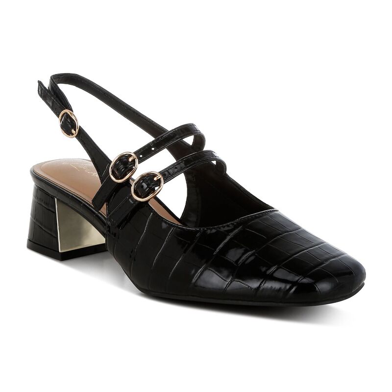 ロンドンラグ レディース シューズ パンプス サンダル ヒール London Rag Cananga Women's Block Heel Slingback Sandals Black ブラック