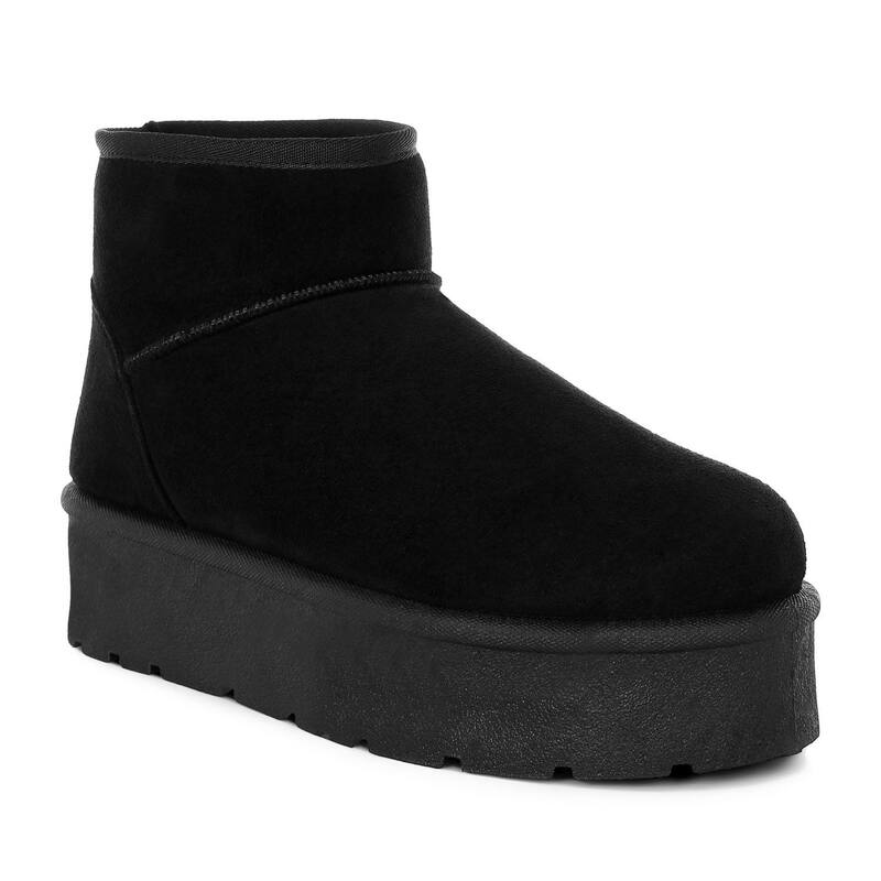 ロンドンラグ レディース シューズ ブーツ・レインブーツ アンクル London Rag Derta Women'soft Microfiber Ankle Boots Black ブラック